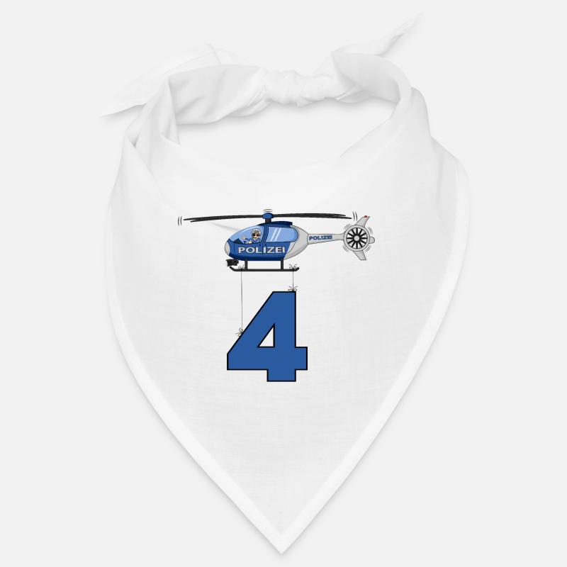 Polizei Hubschrauber 4. Geburtstag Bandana