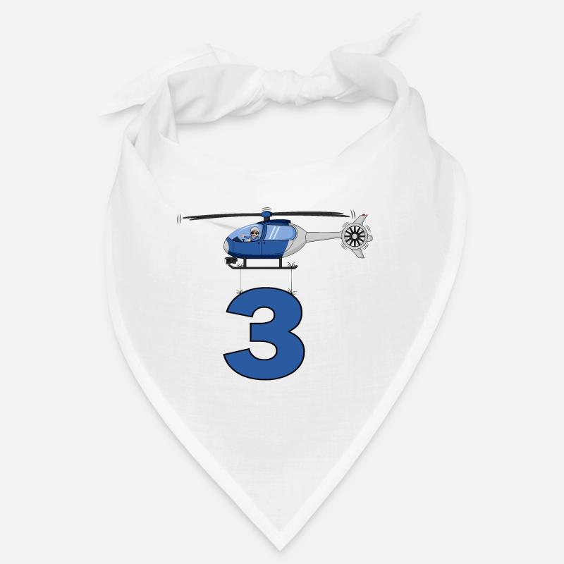 Hubschrauber 3. Geburtstag Bandana