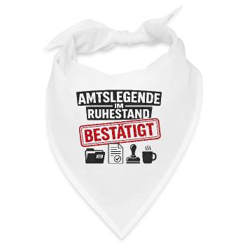 Amtslegende im Ruhestand bestätigt - Bandana - Weiß - Vorne