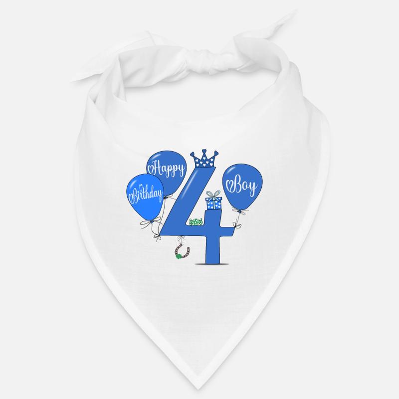 4 Birthday Boy Balloon Bandana