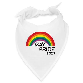 Gaypride 2023 Rainbow - Bandana - Weiß - Vorne