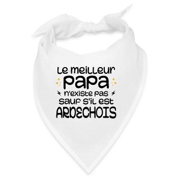 Den besten Papa gibt es nur, wenn man aus der Ardèche kommt - Bandana - Weiß - Vorne