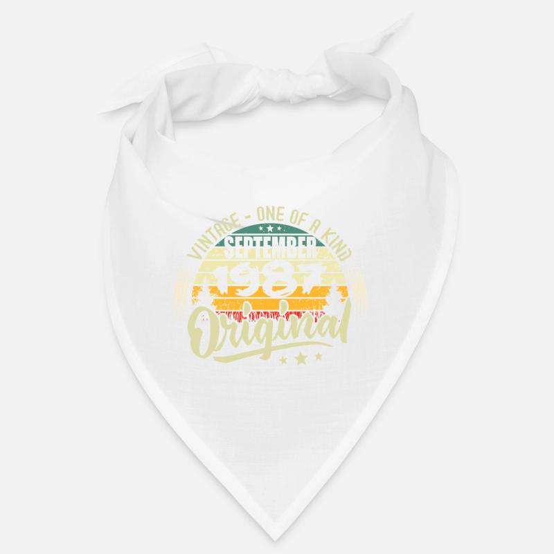 Septembre 1987 Anniversaire 1987 Septembre 1987 - Bandana - blanc