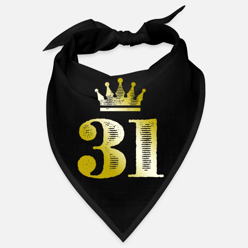 31 Chiffre Couronne Or Bandana