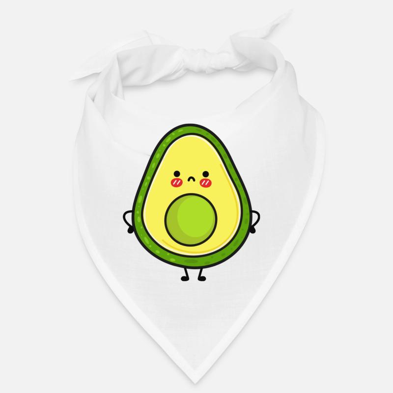 Cute and grumpy avocado Bandana