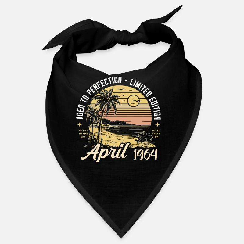 61st Birthday Oldtimer April Vintage 1964 April Bandana