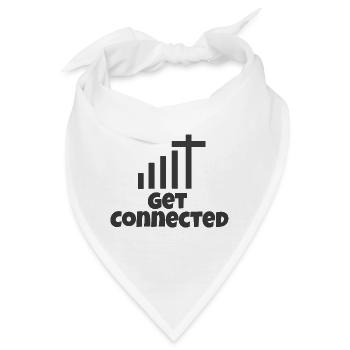 Jesus Verbinde dich mit Gott Pfarrer Gläubige - Bandana - Weiß - Vorne