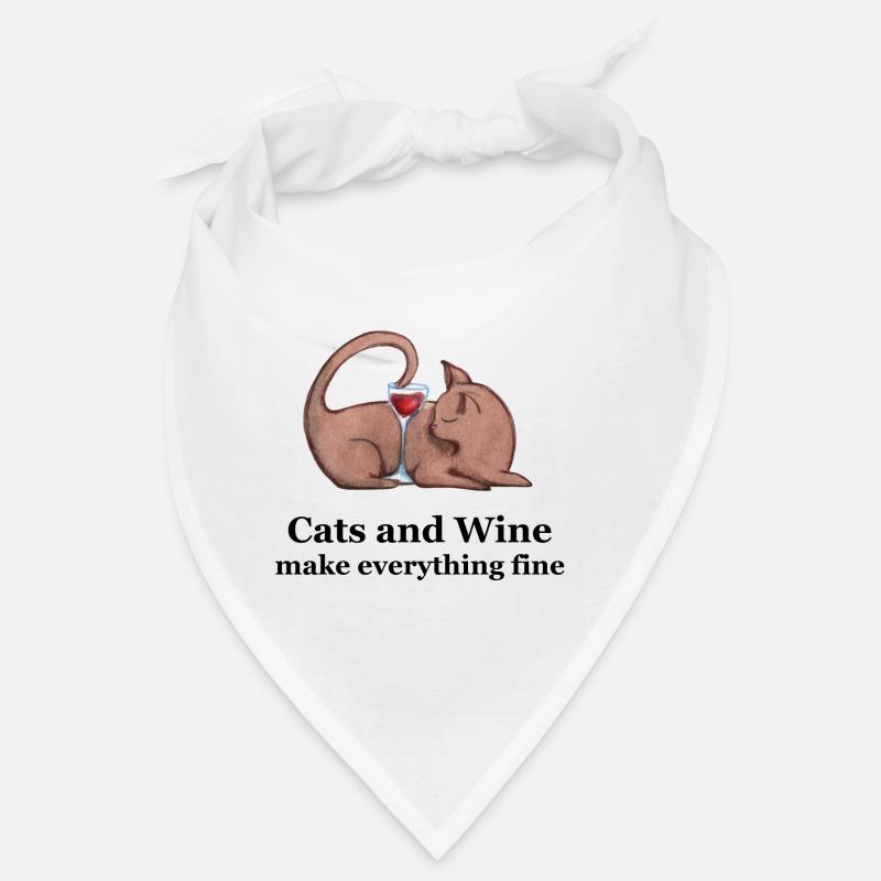 Katzen und Wein Bandana
