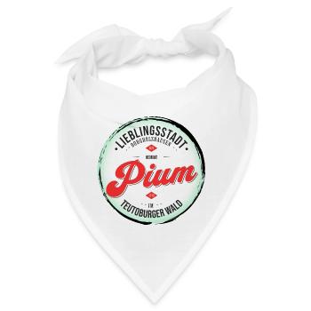 Lieblingsstadt Borgholzhausen: Pium Souvenir - Bandana - Weiß - Vorne