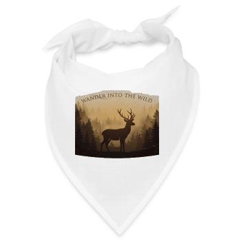 geboren zum Umherziehen - Bandana - Weiß - Vorne