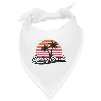 Spring Break Party Hard Or Go Home - Bandana - Weiß - Vorne