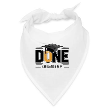 Abschlussklasse 2024 Abschlussfeier Schule - Bandana - Weiß - Vorne