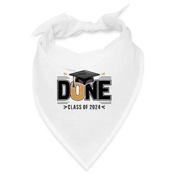 Abschlussklasse 2024 Abschlussfeier Schule - Bandana - Weiß - Vorne