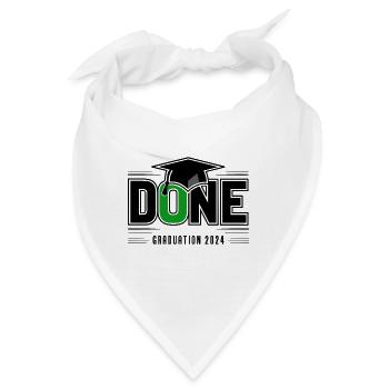Abschlussklasse 2024 Abschlussfeier Schule - Bandana - Weiß - Vorne