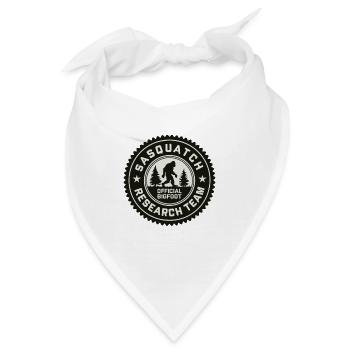 Official Bigfoot Sasquatch Research Team - Bandana - Weiß - Vorne