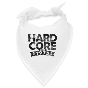 Hard Core Since 1975 - 50. Geburtstag - Bandana - Weiß - Vorne
