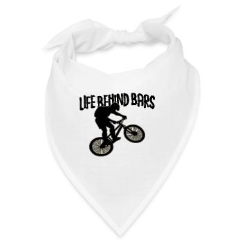 Fahrrad Fahrradliebhaber Life Behind Bars - Bandana - Weiß - Vorne