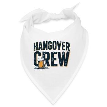 Hangover Crew – ultimative Partyshirt - Bandana - Weiß - Vorne