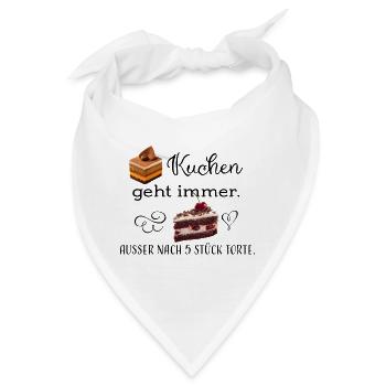 Kuchen Torte sw - Bandana - Weiß - Vorne