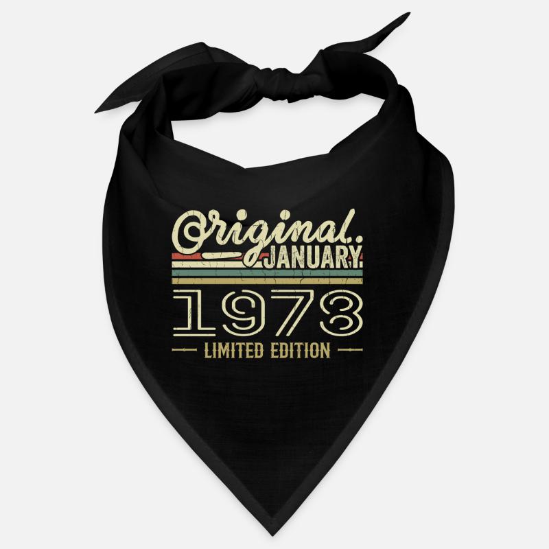 Janvier 1978 anniversaire Janvier 1978 cadeau 1978 Bandana