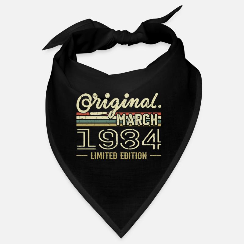 Né en Mars 1984 Cadeau Anniversaire Mars 1984 Bandana