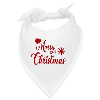 Marry Christmas - Bandana - Weiß - Vorne