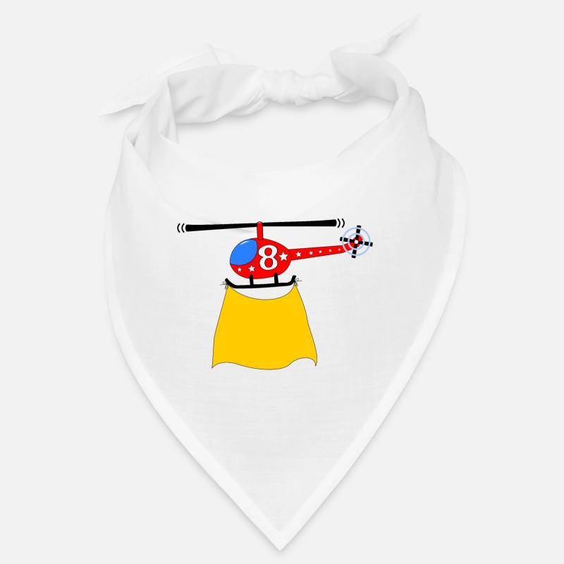 Hélicoptère Anniversaire 8 Bandana