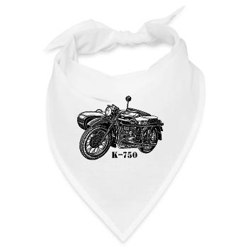 К 750 Silhouette Ural Beiwagen Geschenk - Bandana - Weiß - Vorne