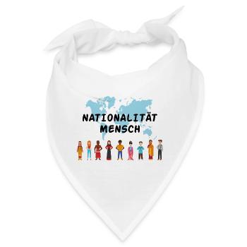 Nationalität mensch Geschenk Rassismus Toleranz - Bandana - Weiß - Vorne