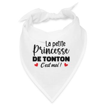 Die kleine Prinzessin des Onkels - Bandana - Weiß - Vorne