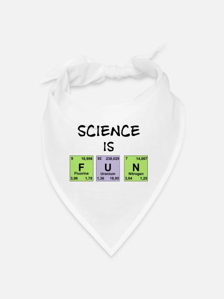 Science is fun - Bandana - white - Front
