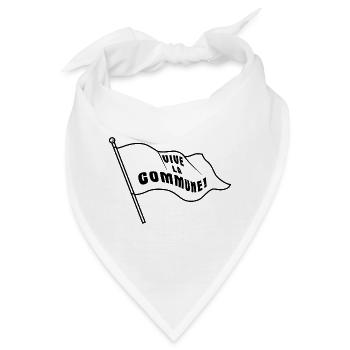 Commune Kommunismus UdSSR Sowjetunion Geschenk - Bandana - Weiß - Vorne