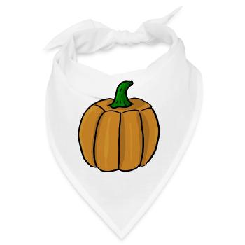 Kürbis - Bandana - Weiß - Vorne