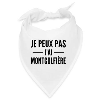 Ich kann keinen Heißluftballon haben - Bandana - Weiß - Vorne