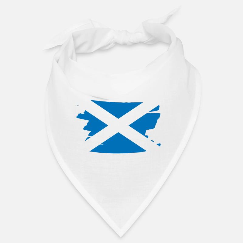 Drapeau national de l'Écosse - brosse horizontale Bandana