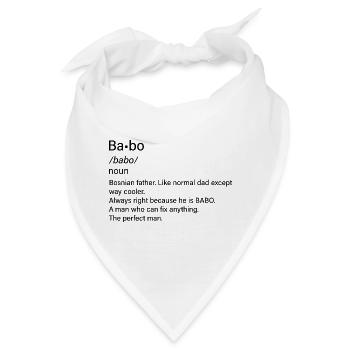 Babo SFRJ Balkan Geschenk Jugoslawien Jugo - Bandana - Weiß - Vorne