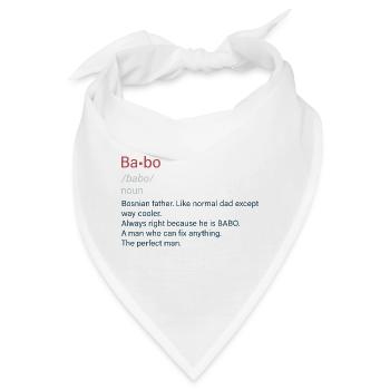 Babo SFRJ Balkan Geschenk Jugoslawien Jugo - Bandana - Weiß - Vorne