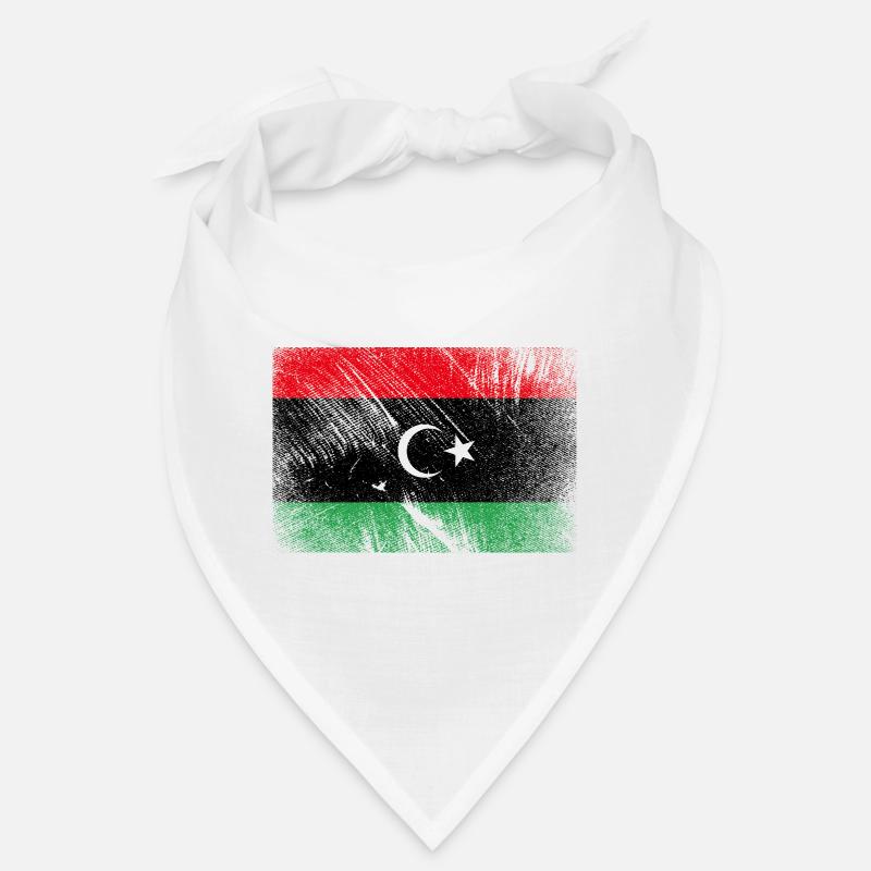 Drapeau libyen - Grunge Vintage Bandana