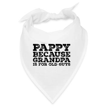 Pappy, weil Opa für alte Kerle ist - Bandana - Weiß - Vorne