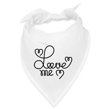 Love Me - Bandana - Weiß - Vorne