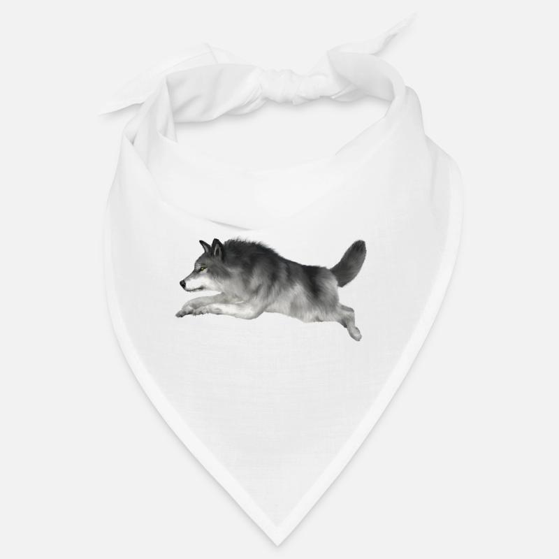 Le loup gris court Bandana