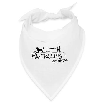 Mantrailing forever Suchhund Hundeliebhaber - Bandana - Weiß - Vorne