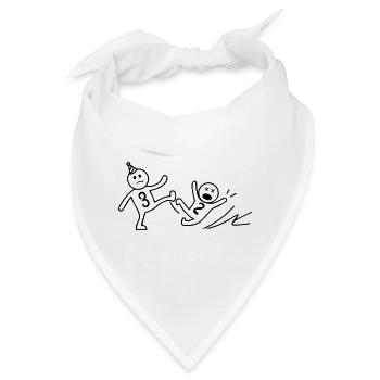 Geschenk zum 3. Hochzeitstag, Geschenk zum 3. Hochzeitstag - Bandana - Weiß - Vorne
