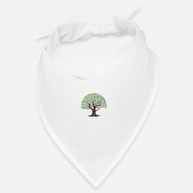 Arbre coloré avec des feuilles Bandana