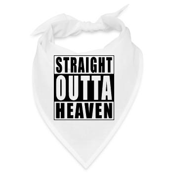 Straight Outta Heaven - Bandana - Weiß - Vorne