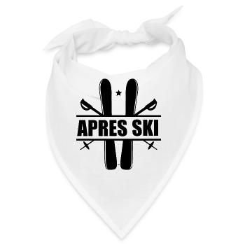 apres ski skier - Bandana - Weiß - Vorne