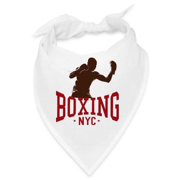 Boxing NYC - Bandana - Weiß - Vorne