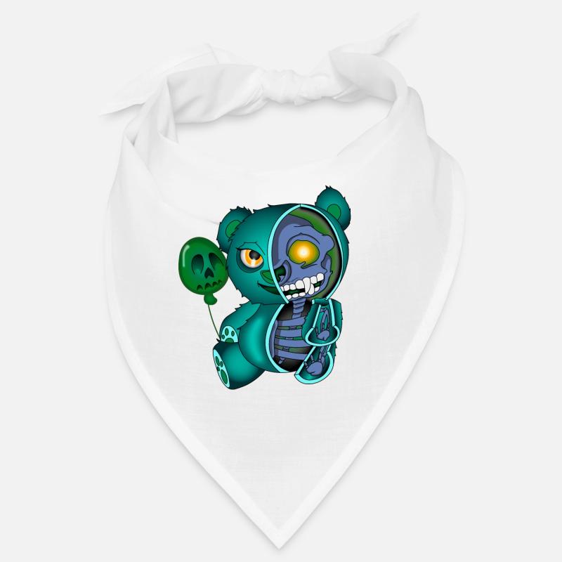 Skull Teddybär Skelett Halloween Geschenkidee Bandana