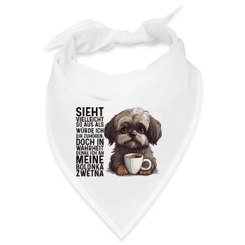 Ich denke an meine Bolonka Zwetna Hund Bolonka - Bandana - Weiß - Vorne