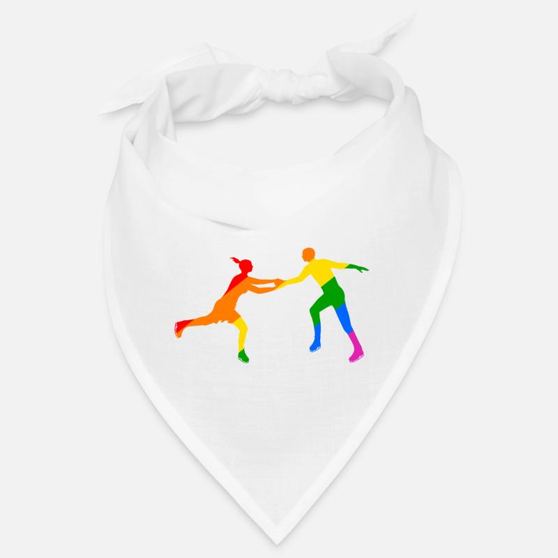 Duo de patineurs colorés Bandana